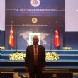 Dr. Akkan Suver and Şamil Ayrım from the Marmara Group Foundation attend together the inauguration of the 8th Ambassadors Conference