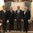 The President of the Turkish Republic of Northern Cyprus Mustafa Akıncı received the committee of the Marmara Group Foundation under the presidency of Dr. Akkan Suver.