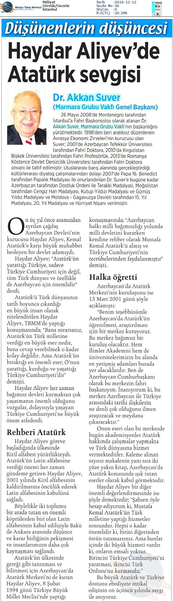Milliyet Gazetesi 