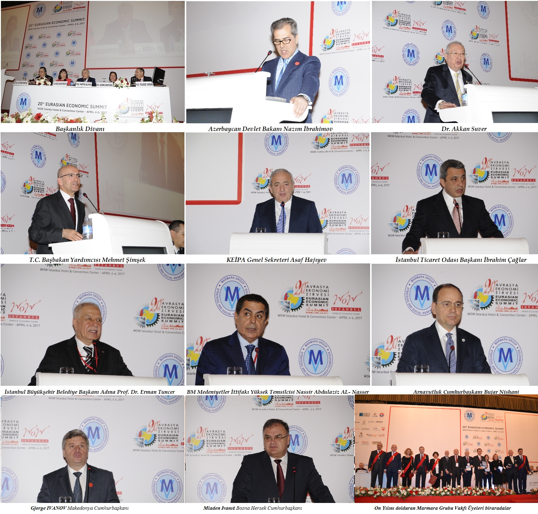 20. AVRASYA EKONOMİ ZİRVESİ 44 ÜLKENİN KATILIMIYLA TAMAMLANDI