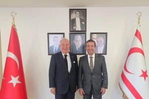 KKTC Dış İşleri Bakanı Tahsin Ertuğruloğlu, Marmara Grubu Vakfı'nı kabul etti.