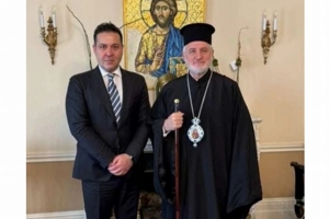 Kemal Erkan Başpiskopos Elpidophoros ile New York’ta görüştü