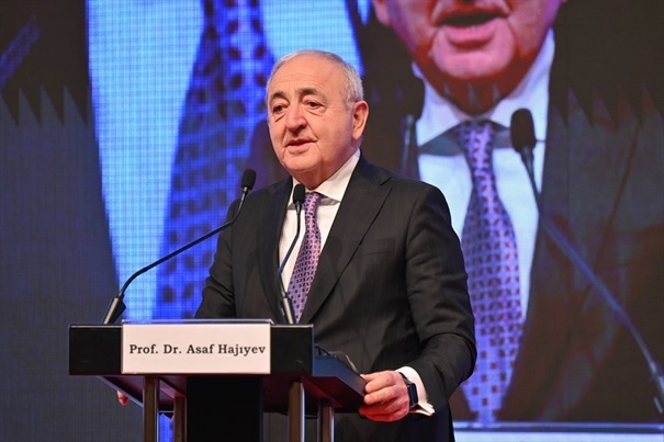 Dr. Akkan Suver addressing the 27th Eurasian Economic Summit