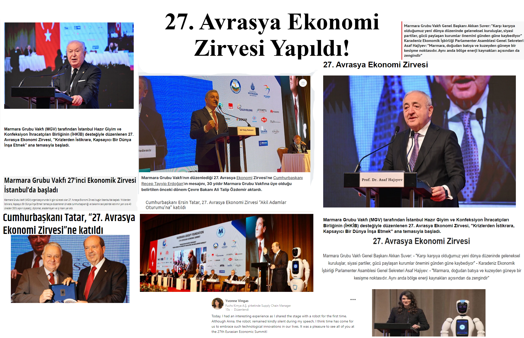 Participants at the 27th Eurasian Economic Summit