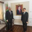  Şamil Ayrım Türkmenistan Büyükelçisi ile görüştü 