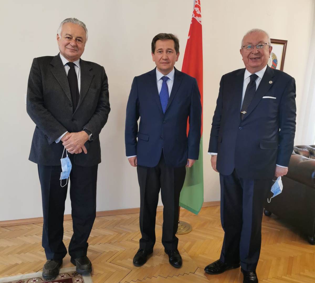 Belarus Ankara Büyükelçisi Victor Rybak’ı ziyaret 