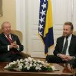 Bosna-Hersek Cumhurbaşkanı Bakir İzzetbegoviç, Marmara Grubu Vakfı’nın kabul etti.