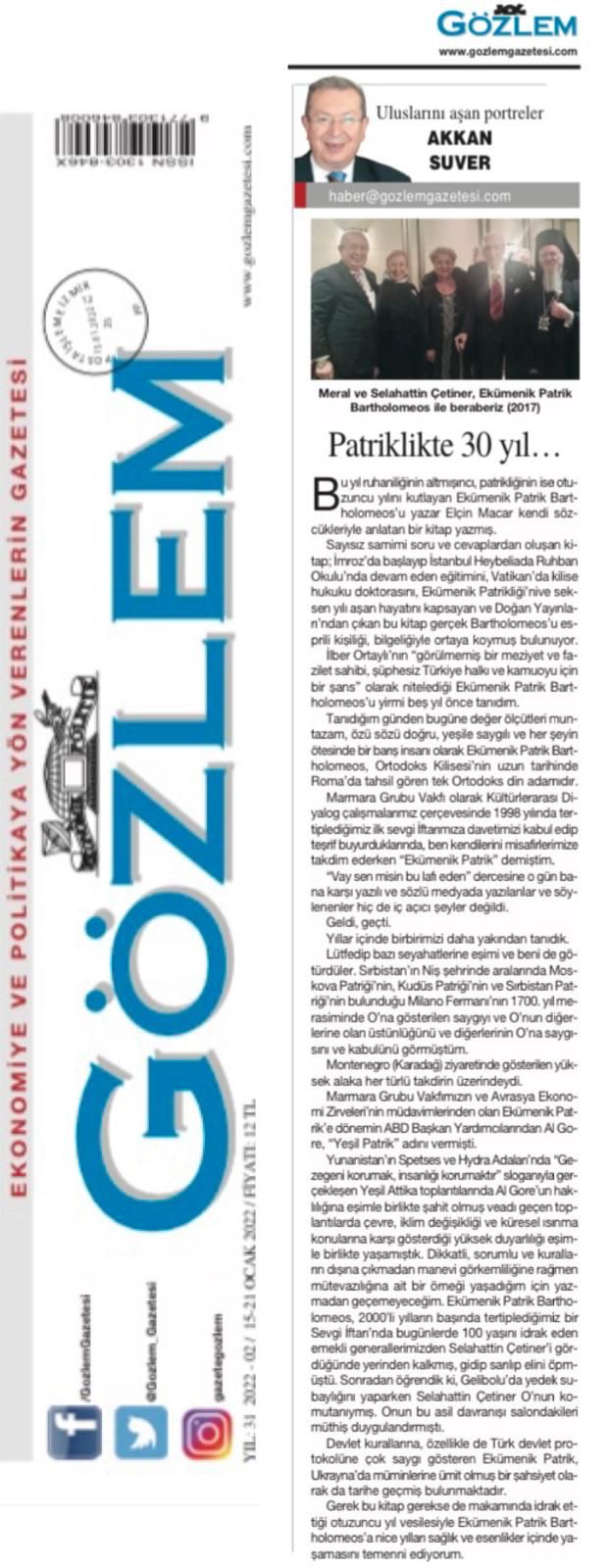 Gözlem Newspaper 21.02.2022