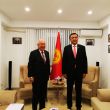 Kırgızistan Büyükelçisi Kubanychbek Omuraliev Dr. Akkan Suver’i kabul etti