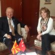 Makedonya Başkonsolosu Abaz, Dr.Suver'i kabul etti