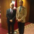 Marmara Grubu Vakfı Büyükelçi Mehmet Dönmez'in görevden ayrılışı nedeniyle düzenlenen resepsiyona katıldı