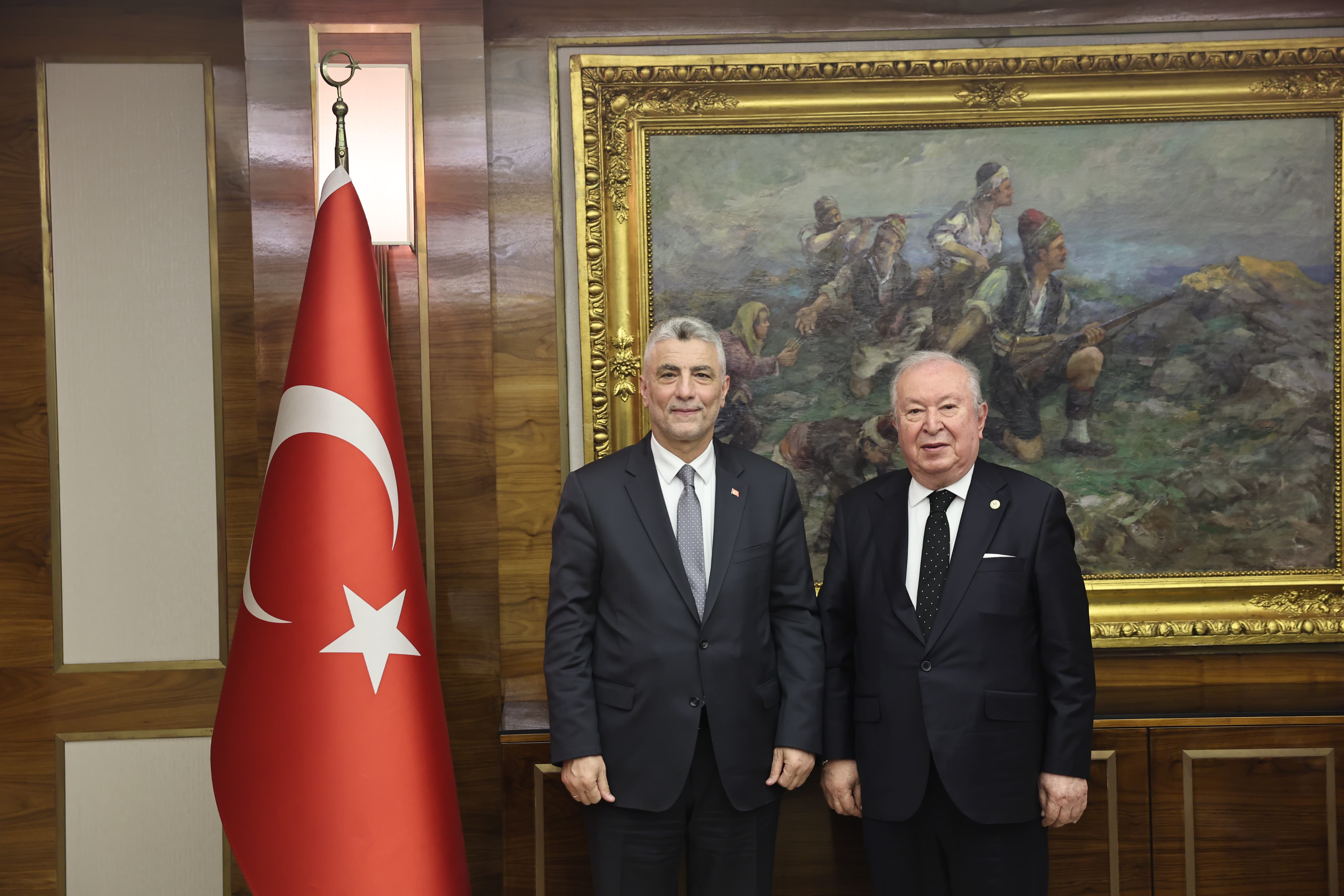 Ticaret Bakanı Prof. Dr. Ömer Bolat Dr. Akkan Suveri kabul etti Ticaret Bakanı Prof. Dr. Ömer Bolat Dr. Akkan Suveri ka