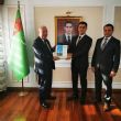 Türkmenistan Büyükelçisi Mekan İşanguliyev Marmara Grubu Vakfı’nı kabul etti